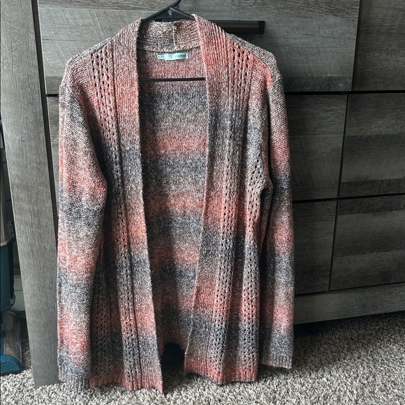 Maurices Striped Open-Front Cardigan in Earth Tones - Picture 1 of 2